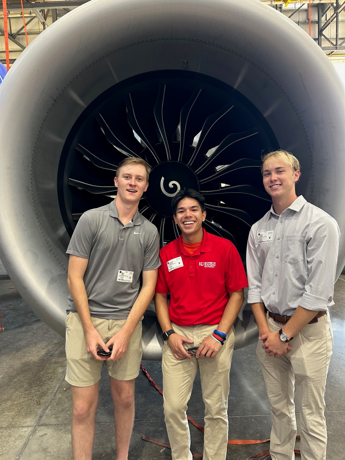 University of Kansas SELF engineering fellows at an engineering event.