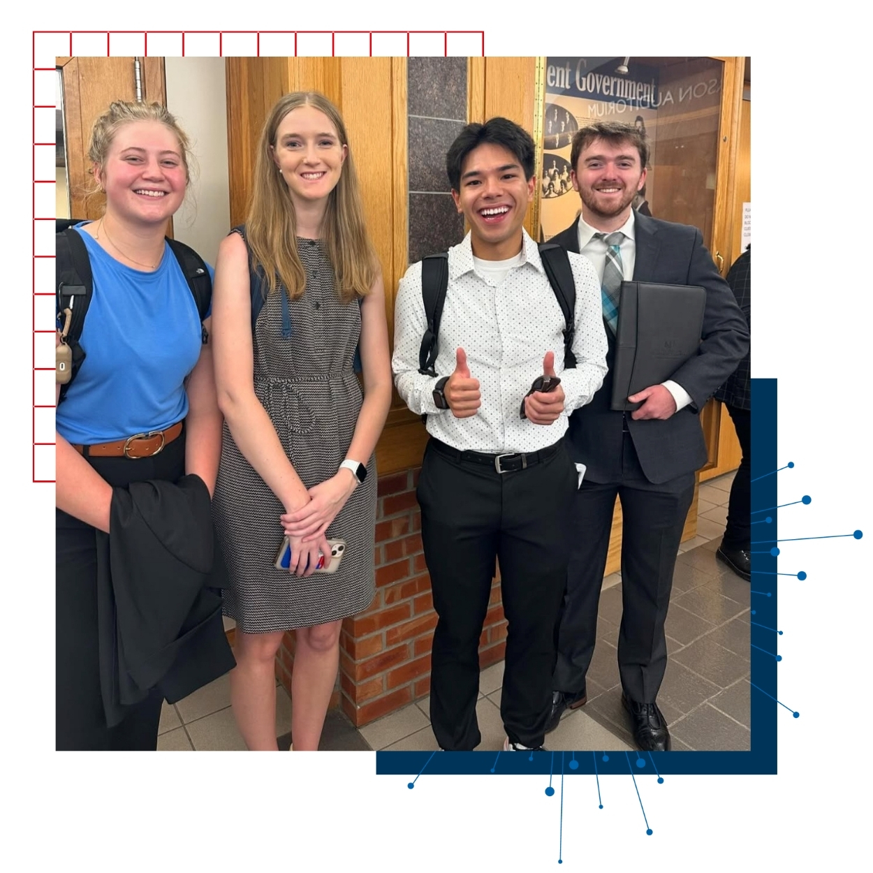 Ku engineering students at the career fair.