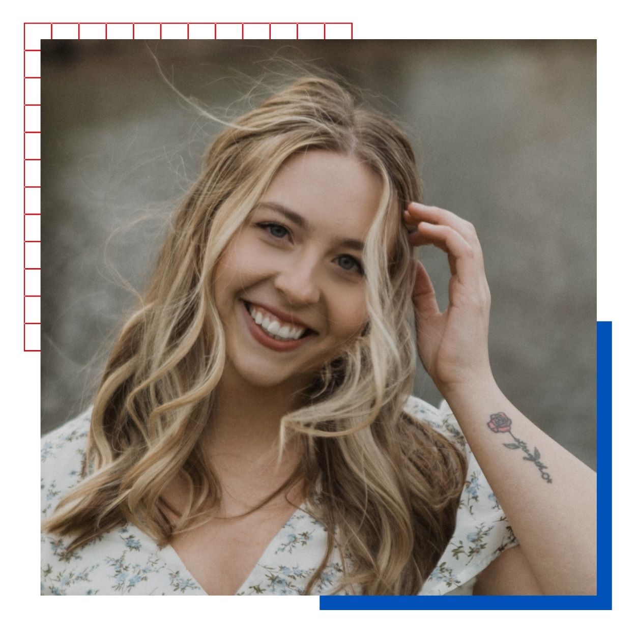 University of Kansas MSW alumna Carley Sherer poses for a portrait