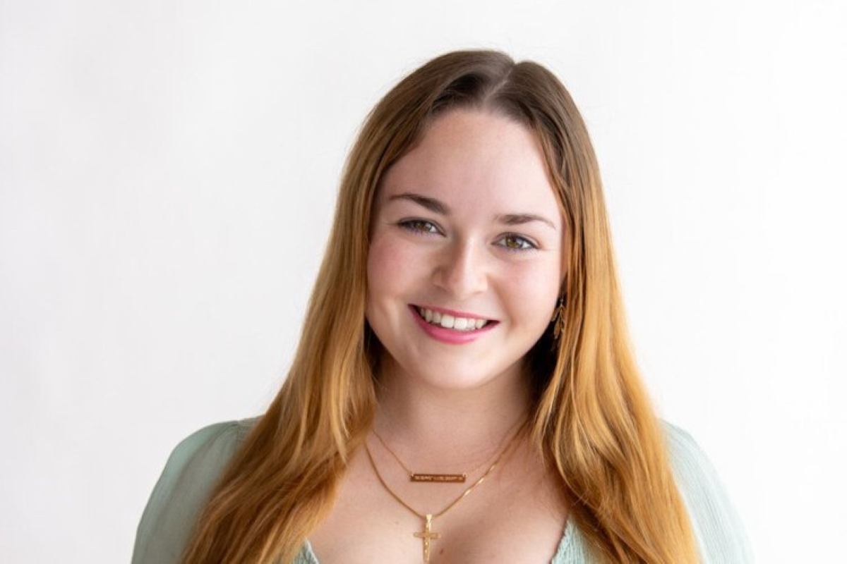 University of Kansas student Maria Molinari poses for a headshot in her role with the KU Panhellenic Association.