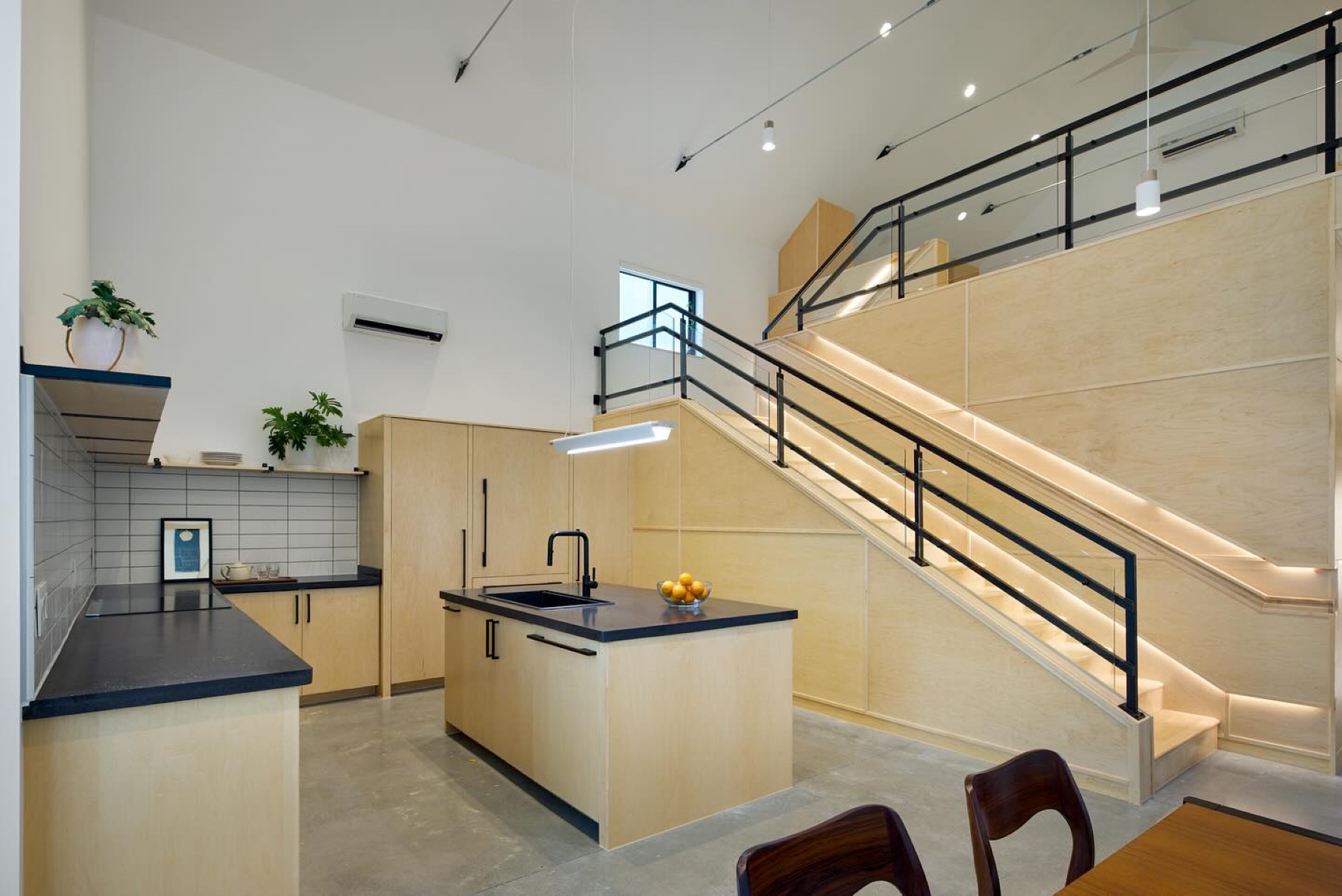The kitchen in the 2025 University of Kansas Studio 804 home build. 