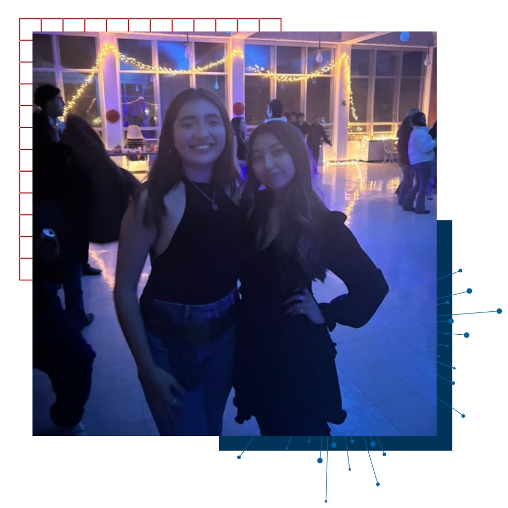 University of Kansas honors student Valeria Solis at a LASU baile event.