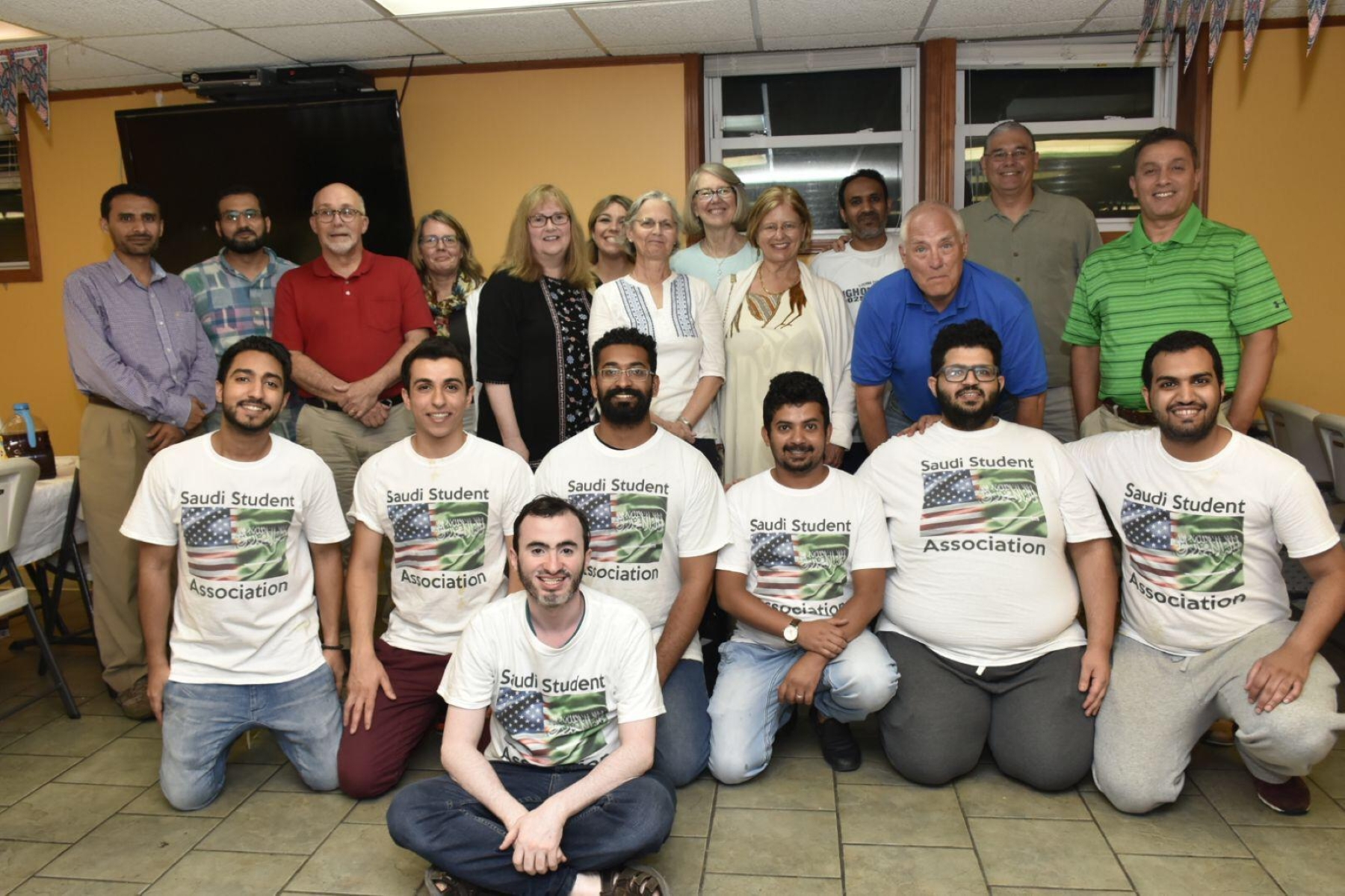 A meeting of the University of Kansas Saudi Student Association 