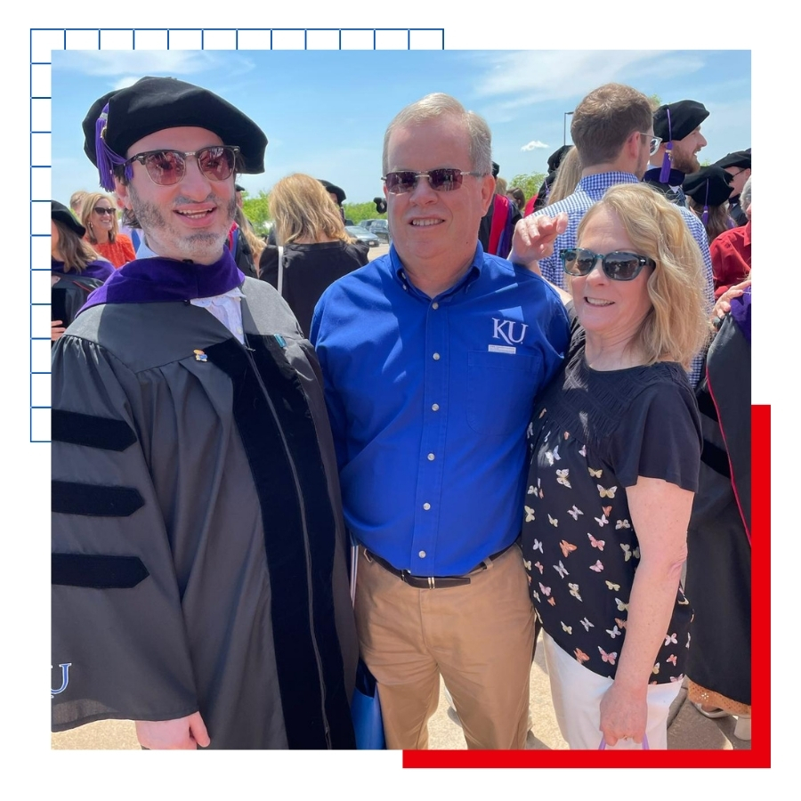 University of Kansas International alumnus Bander Almohammadi in a graduation day snapshot