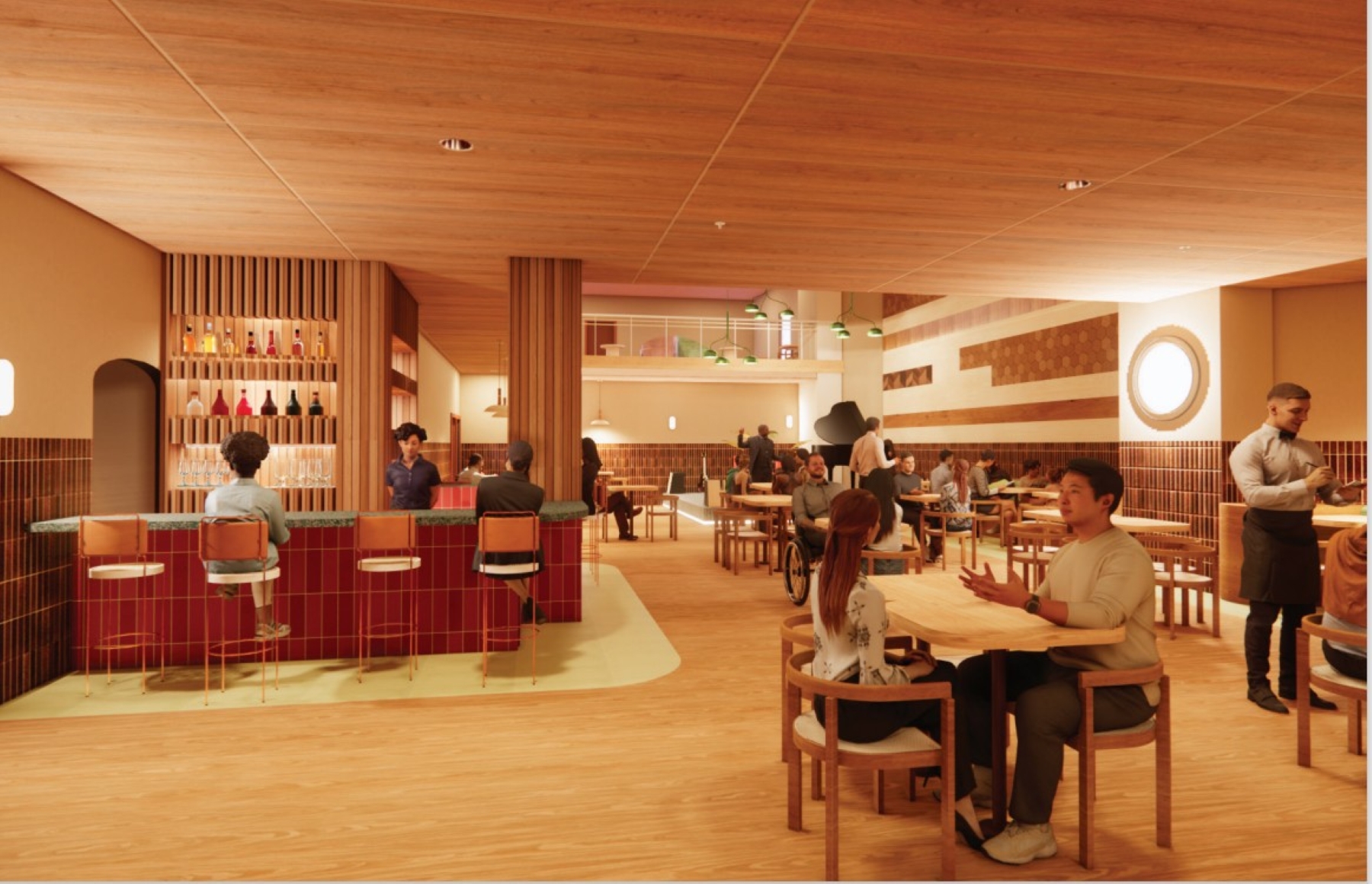 A hotel rendering from a KU interior architecture student. 