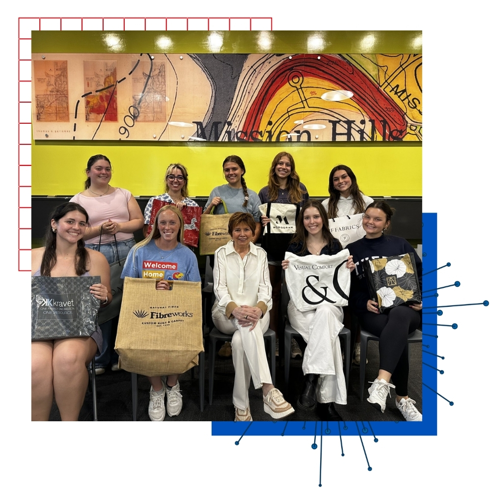 University of Kansas architecture students gather for an event meeting. 