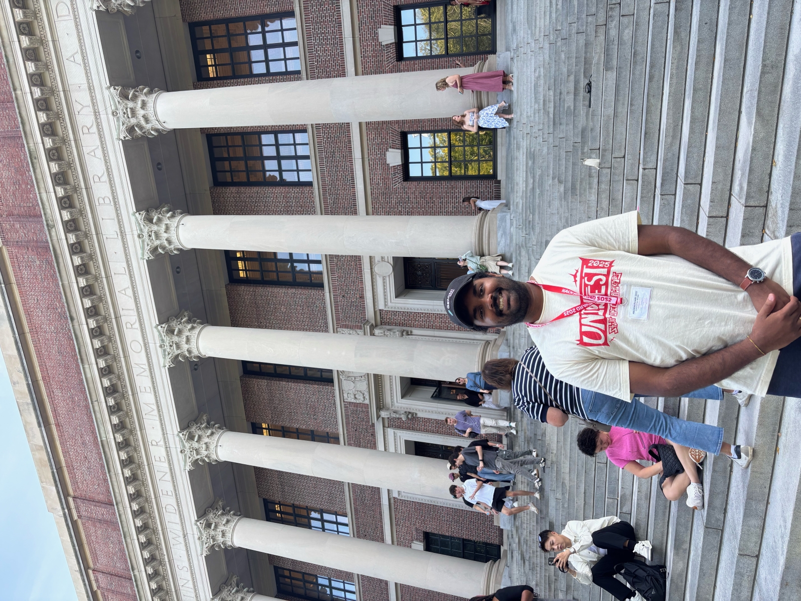 University of Kansas international Honors student Tej Gumaste participates in the Harvard Hackathon.