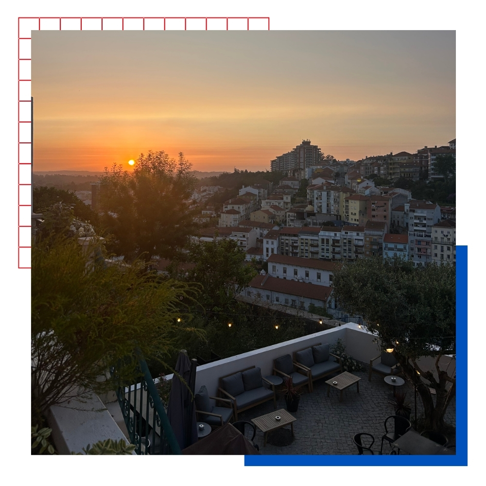 A sunset scene in Portugal for a KU nursing study abroad trip.