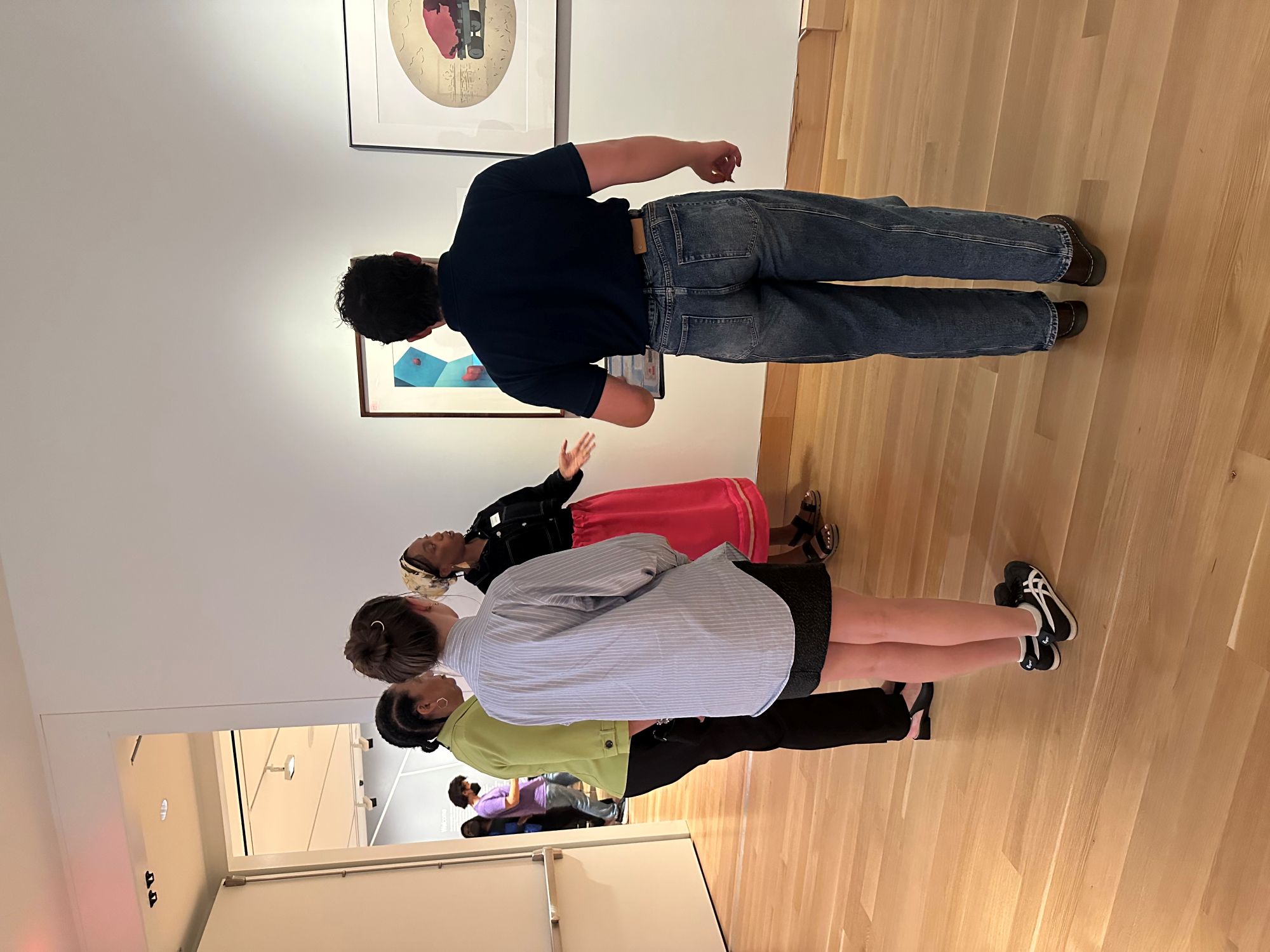 University of Kansas Indigenous Studies Masters student Lauryn Callis presents at the Spencer Museum of Art on the KU campus.