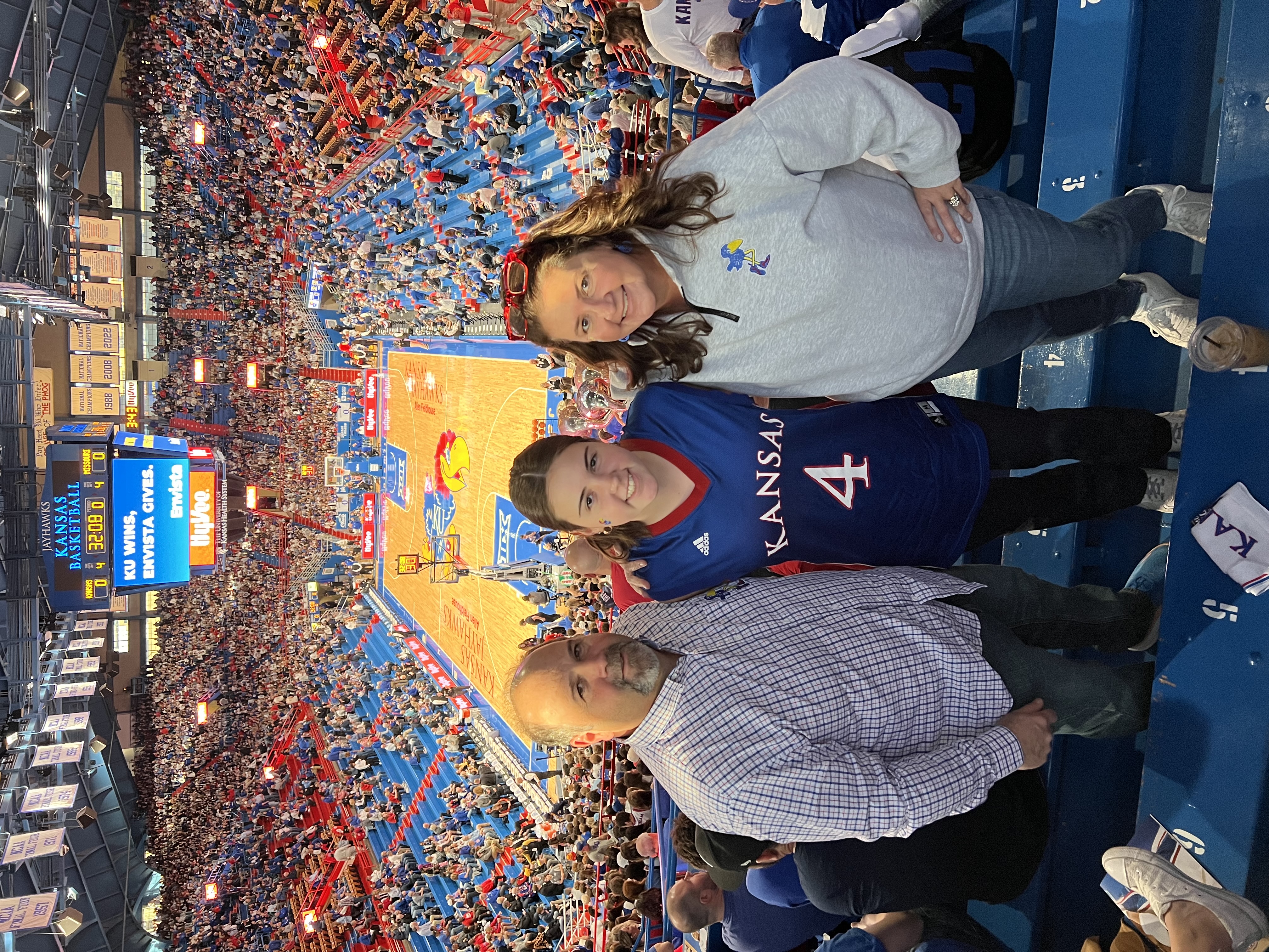 The Alferman family at KU